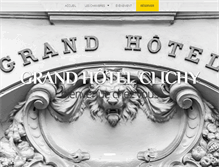 Tablet Screenshot of grandhotel-clichy.com